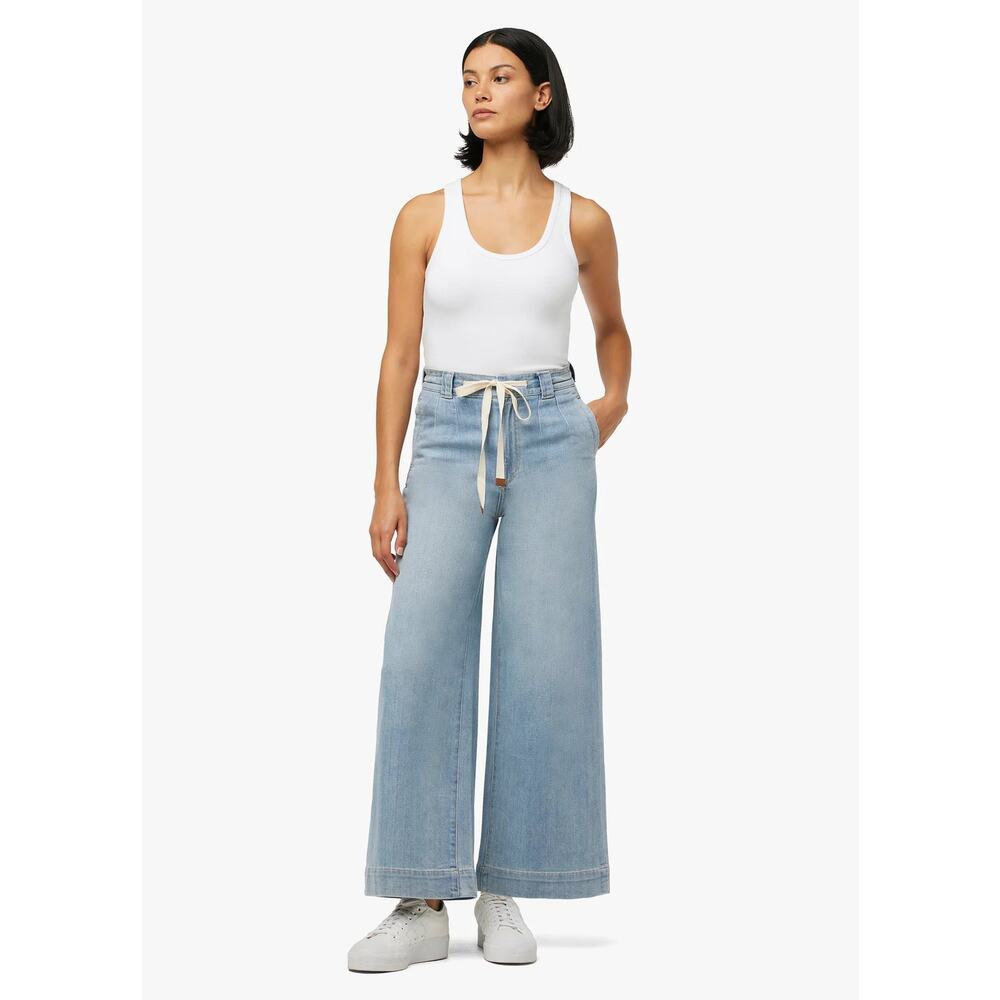 Joe's Jeans The Addison High Rise Drawstring Wide Leg Crop - Admiration NWT